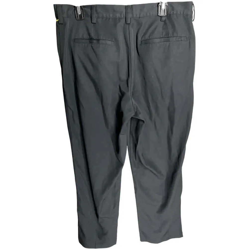 IZOD Golf Performance Pants Men Size 34 Black Mid Rise Athleisure Outdoors
